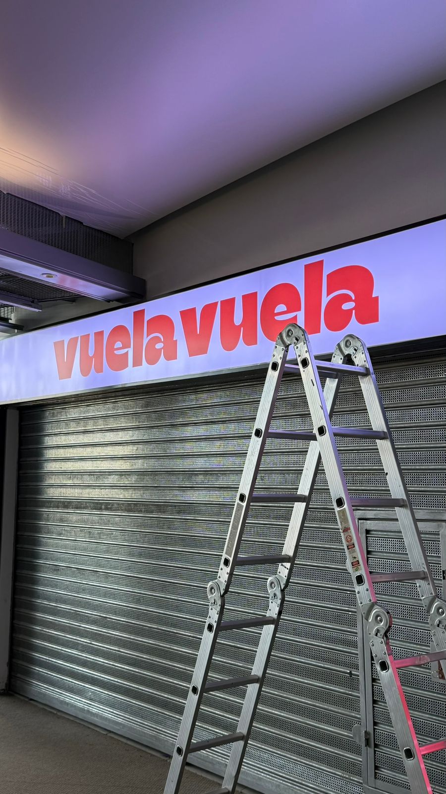 Cartel backlight iluminado